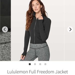 Lululemon Full Freedom Crop Jacket Black Sz 2